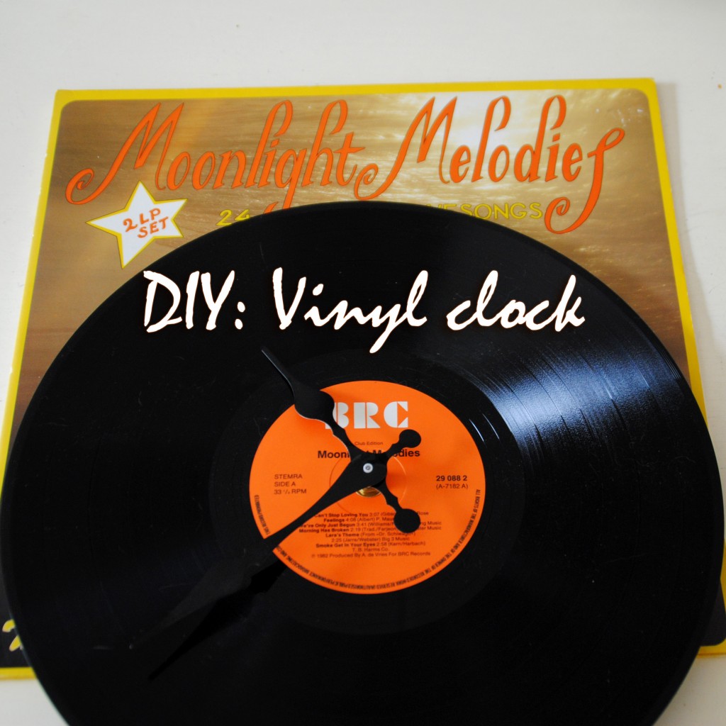 Diy vinyl clock1